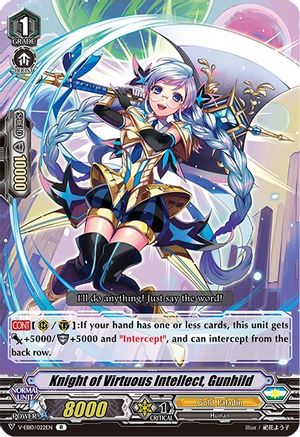 Knight of Virtuous Intellect, Gunhild (V-EB10/022EN) - V-EB10: The Mysterious Fortune