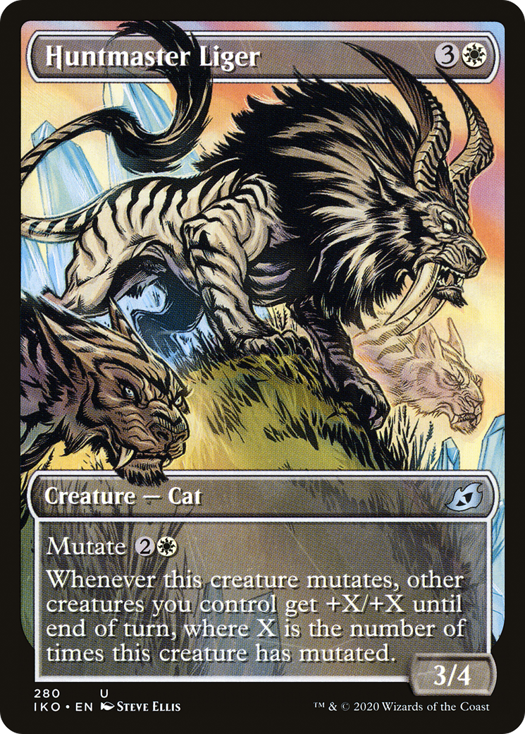 Huntmaster Liger (Showcase) (IKO-280) - Ikoria: Lair of Behemoths: (Showcase)
