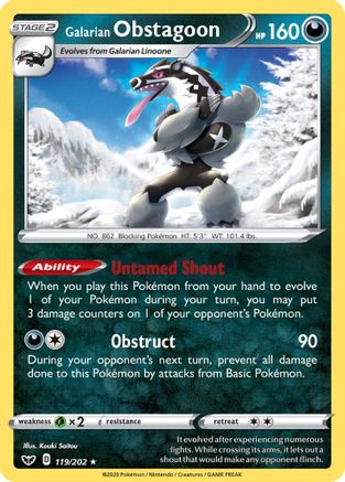 Galarian Obstagoon [SWSH01 - 119/202]