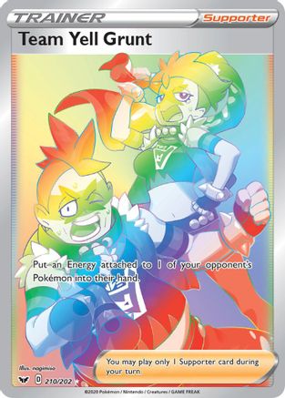 Team Yell Grunt (Secret) [SWSH01 - 210/202]
