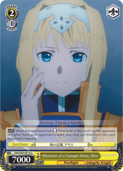 Memories of a Younger Sister, Alice [SAO/S65 - SAO/S65-E013 U]