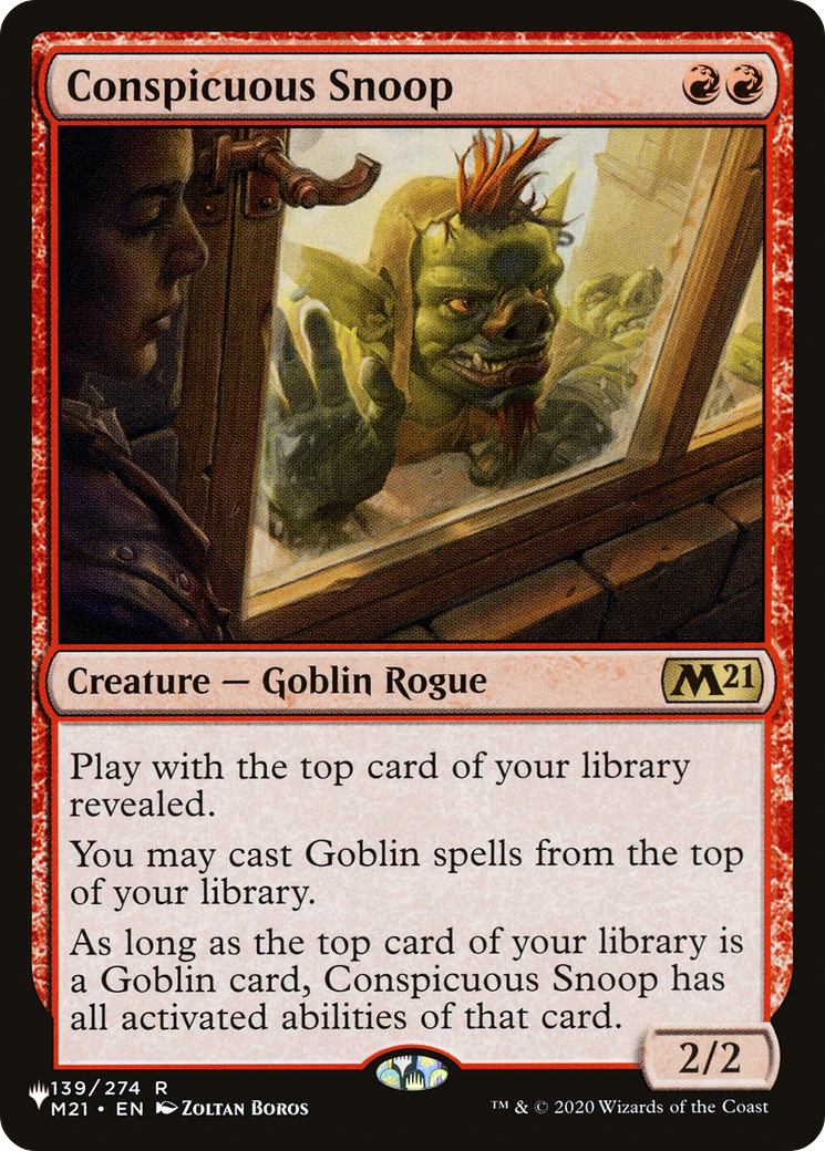 Conspicuous Snoop (LIST-139/274) - The List