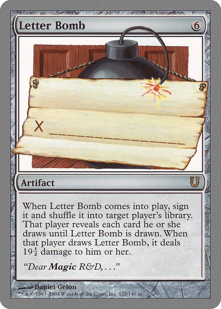 Letter Bomb [UNH - 122]