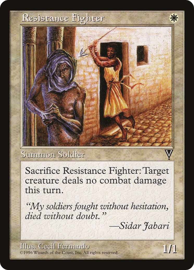 Resistance Fighter [VIS - N/A]
