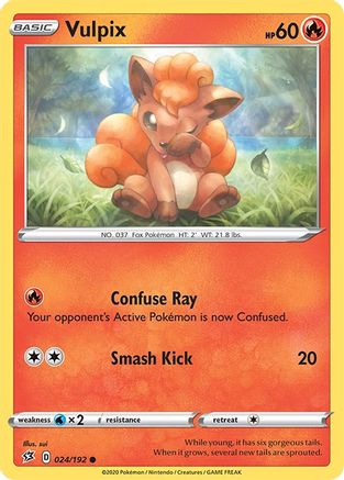 Vulpix 024/192  SWSH02 Rebel Clash - Common