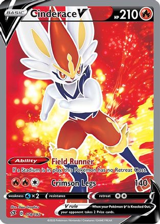 Cinderace V (Full Art) [SWSH02 - 178/192]