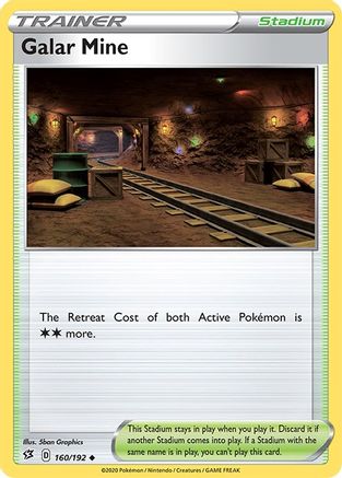 Galar Mine 160/192  SWSH02 Rebel Clash - Uncommon