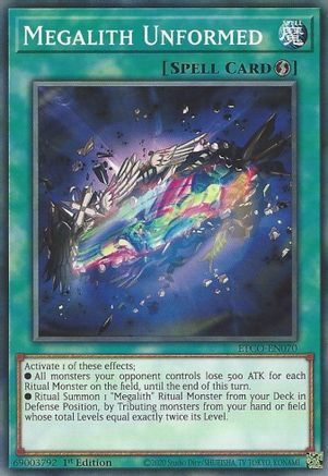 Megalith Unformed (ETCO-EN070) - Eternity Code 1st Edition