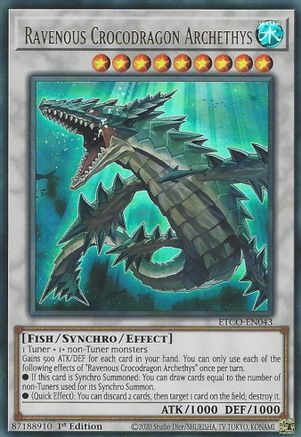 Ravenous Crocodragon Archethys [ETCO - ETCO-EN043]