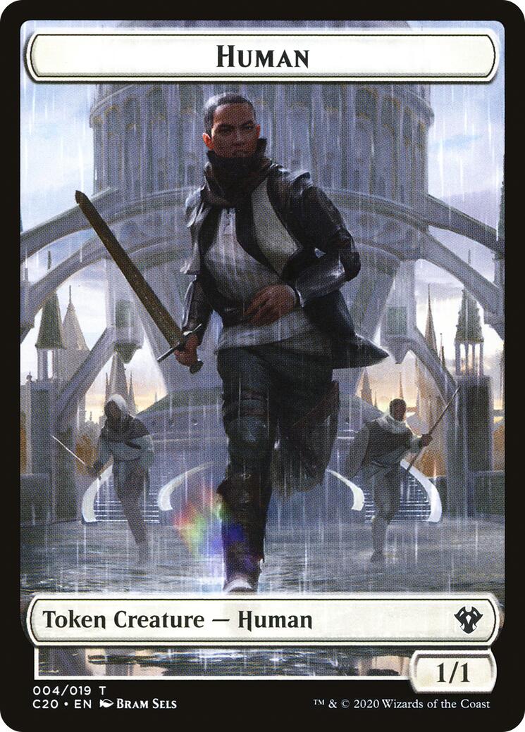 Human // Treasure Double-Sided Token [C20 - 4 // 19]