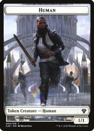 Human // Treasure Double-Sided Token [C20 - 4 // 19]