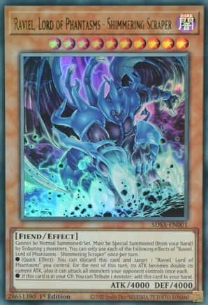 Raviel, Lord of Phantasms - Shimmering Scraper (SDSA-EN001) - Structure Deck: Sacred Beasts 1st Edition