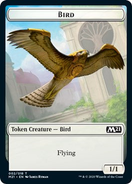 Bird // Saproling Double-Sided Token [M21 - 2 // 12]