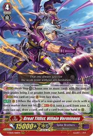 Great Titlist, Villain Verminous (V-SS05/016EN) - V-SS05: Premium Collection 2020