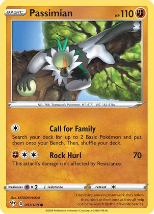 Passimian 097/189  SWSH03 Darkness Ablaze - Common