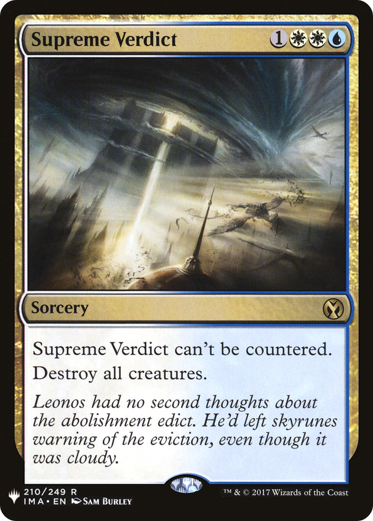Supreme Verdict [LIST - 210]