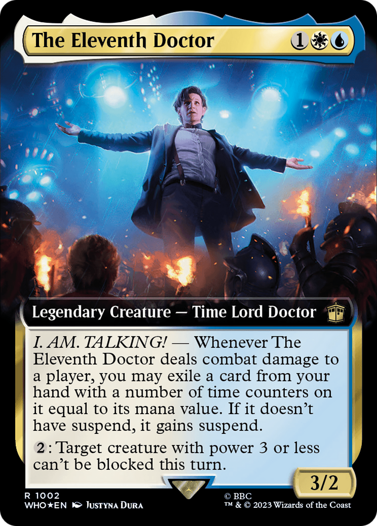 The Eleventh Doctor (Extended Art) (Surge Foil) (WHO-1002) - Doctor Who: (Extended Art) Foil