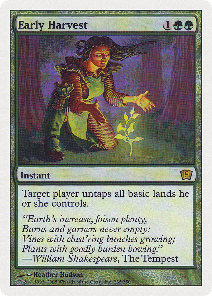 Early Harvest [9ED - 235]