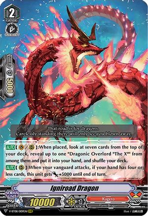 Igniroad Dragon (V-BT08/009EN RRR) - V-BT08: Silverdust Blaze