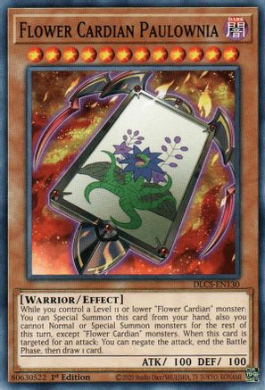 Flower Cardian Paulownia (DLCS-EN130) - Dragons of Legend: The Complete Series 1st Edition