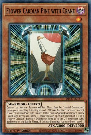 Flower Cardian Pine with Crane (DLCS-EN131) - Dragons of Legend: The Complete Series 1st Edition