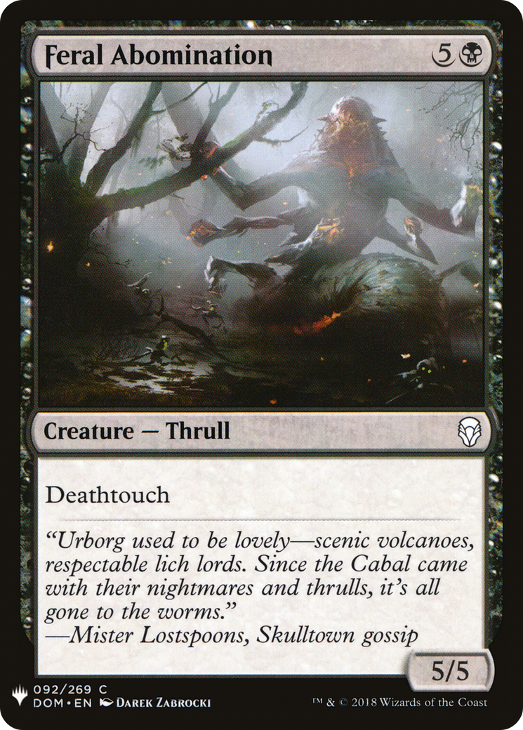 Feral Abomination [LIST - 92]