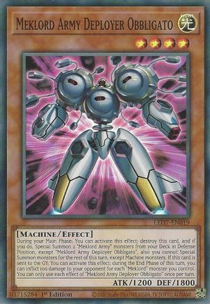 Meklord Army Deployer Obbligato (LED7-EN019) - Legendary Duelists: Rage of Ra Unlimited