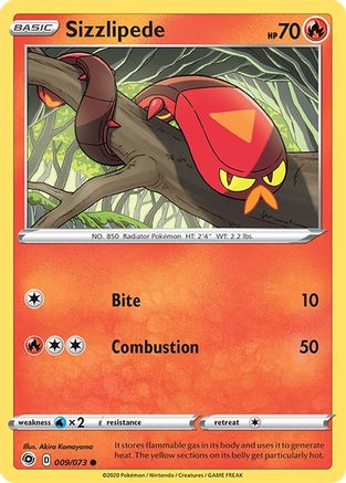 Sizzlipede 009/73  Champions Path - Common