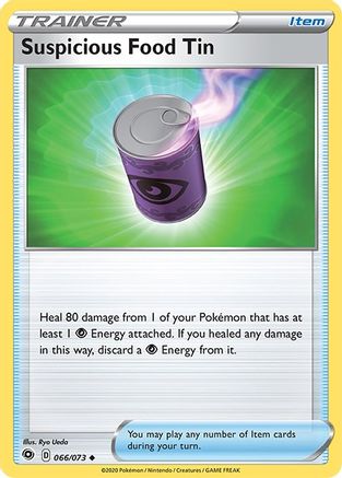 Suspicious Food Tin 066/73  - Reverse Holofoil Champions Path - Uncommon