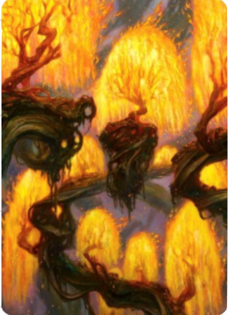 Grove of the Burnwillows Art Card [ASZNR - 34]