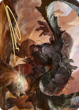Moraug, Fury of Akoum Art Card (Gold-Stamped Signature) [ASZNR - 66]