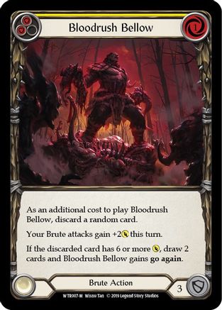 Bloodrush Bellow (WTR007) - Welcome to Rathe 1st Edition Rainbow Foil