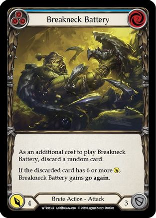 Breakneck Battery (Blue) (WTR013) - Welcome to Rathe 1st Edition Rainbow Foil