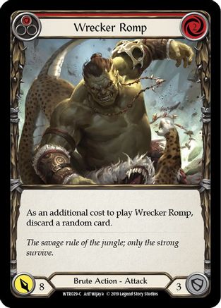Wrecker Romp (Red) (WTR029) - Welcome to Rathe 1st Edition Rainbow Foil