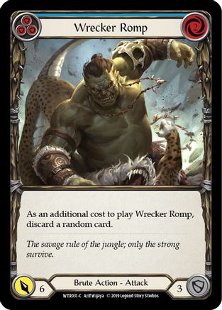Wrecker Romp (Blue) (WTR031) - Welcome to Rathe 1st Edition Rainbow Foil