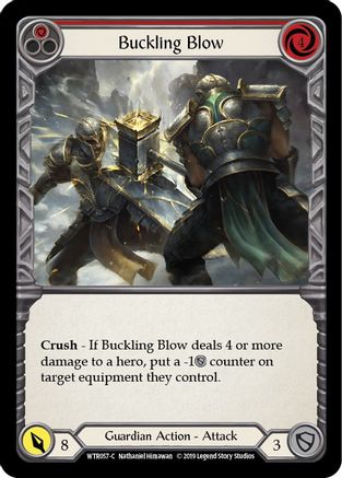 Buckling Blow (Red) (WTR057) - Welcome to Rathe 1st Edition Rainbow Foil