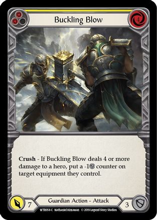 Buckling Blow (Yellow) (WTR058) - Welcome to Rathe 1st Edition Rainbow Foil