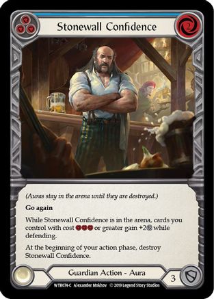 Stonewall Confidence (Blue) (WTR074) - Welcome to Rathe 1st Edition Rainbow Foil