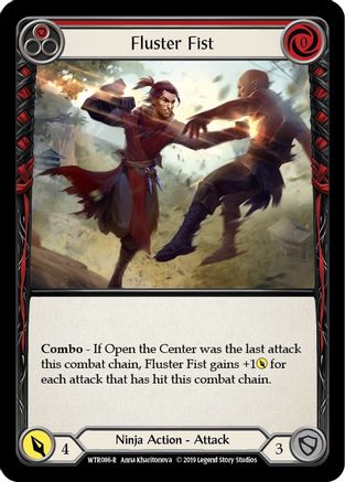 Fluster Fist (Red) (WTR086) - Welcome to Rathe 1st Edition Rainbow Foil
