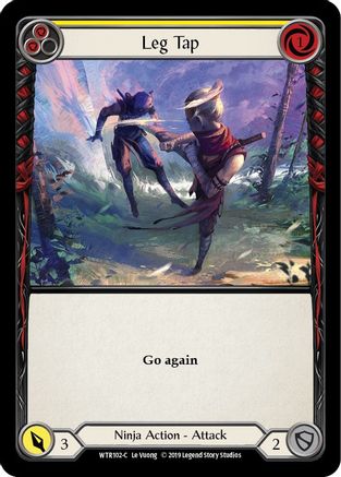 Leg Tap (Yellow) (WTR102) - Welcome to Rathe Unlimited Edition Rainbow Foil