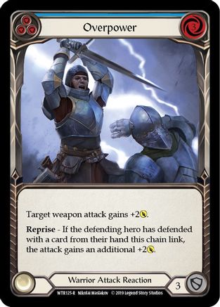 Overpower (Blue) (WTR125) - Welcome to Rathe Unlimited Edition
