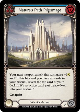 Nature's Path Pilgrimage (Blue) (WTR149) - Welcome to Rathe Unlimited Edition Rainbow Foil