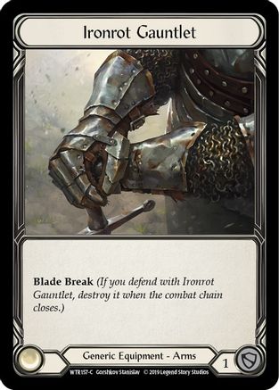 Ironrot Gauntlet (WTR157) - Welcome to Rathe Unlimited Edition Rainbow Foil