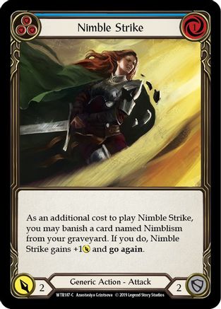 Nimble Strike (Blue) (WTR187) - Welcome to Rathe Unlimited Edition