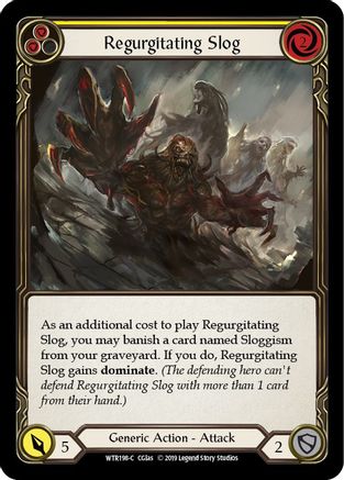 Regurgitating Slog (Yellow) (WTR198) - Welcome to Rathe Unlimited Edition Rainbow Foil