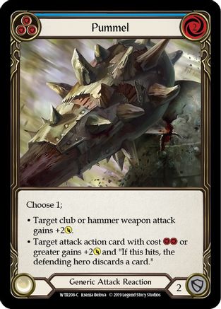 Pummel (Blue) (WTR208) - Welcome to Rathe Unlimited Edition Rainbow Foil