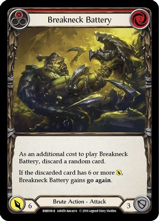 Breakneck Battery (Red) (RNR008) - Hero Deck: Rhinar 1st Edition
