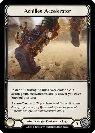 Achilles Accelerator (ARC005) - Arcane Rising Unlimited Edition