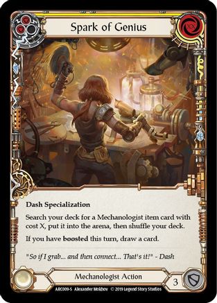 Spark of Genius (ARC009) - Arcane Rising 1st Edition Rainbow Foil