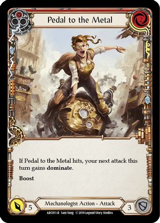 Pedal to the Metal (Red) (ARC011) - Arcane Rising Unlimited Edition Rainbow Foil